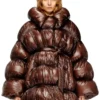 w-inona Short quilted down coat with belt w-inona Short quilted down coat with belt