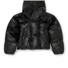 w-myley Hooded puffer jacket in coated fabric