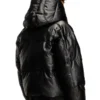 w-myley Hooded puffer jacket in coated fabric