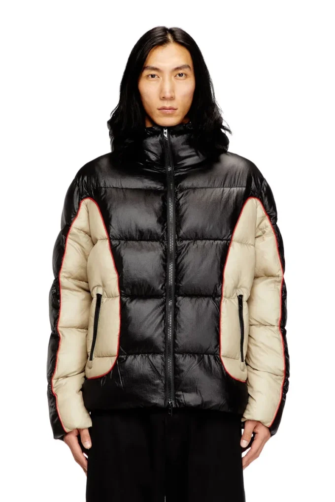 w-ostend Hooded puffer jacket in shiny ripstop w-ostend Hooded puffer jacket in shiny ripstop