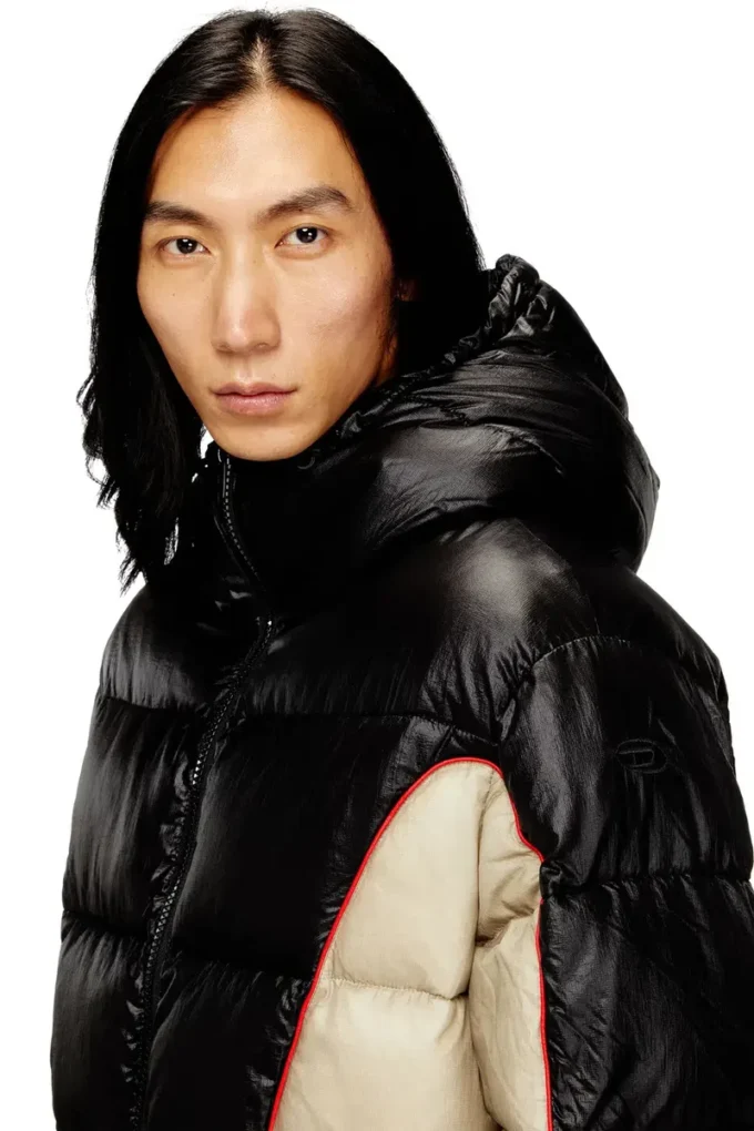w-ostend Hooded puffer jacket in shiny ripstop w-ostend Hooded puffer jacket in shiny ripstop