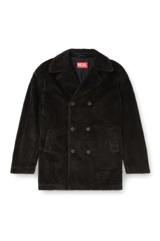 w-otis Pea coat in treated corduroy