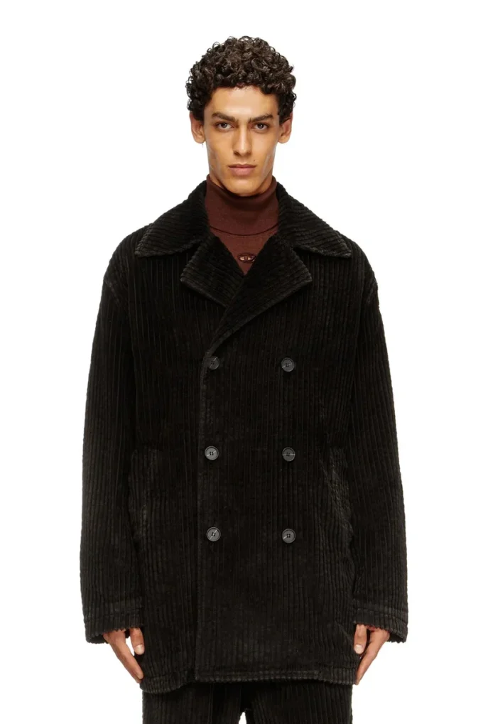 w-otis Pea coat in treated corduroy w-otis Pea coat in treated corduroy