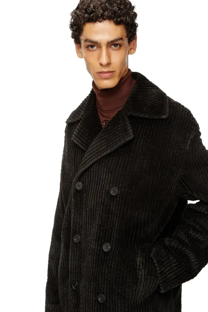 w-otis Pea coat in treated corduroy w-otis Pea coat in treated corduroy