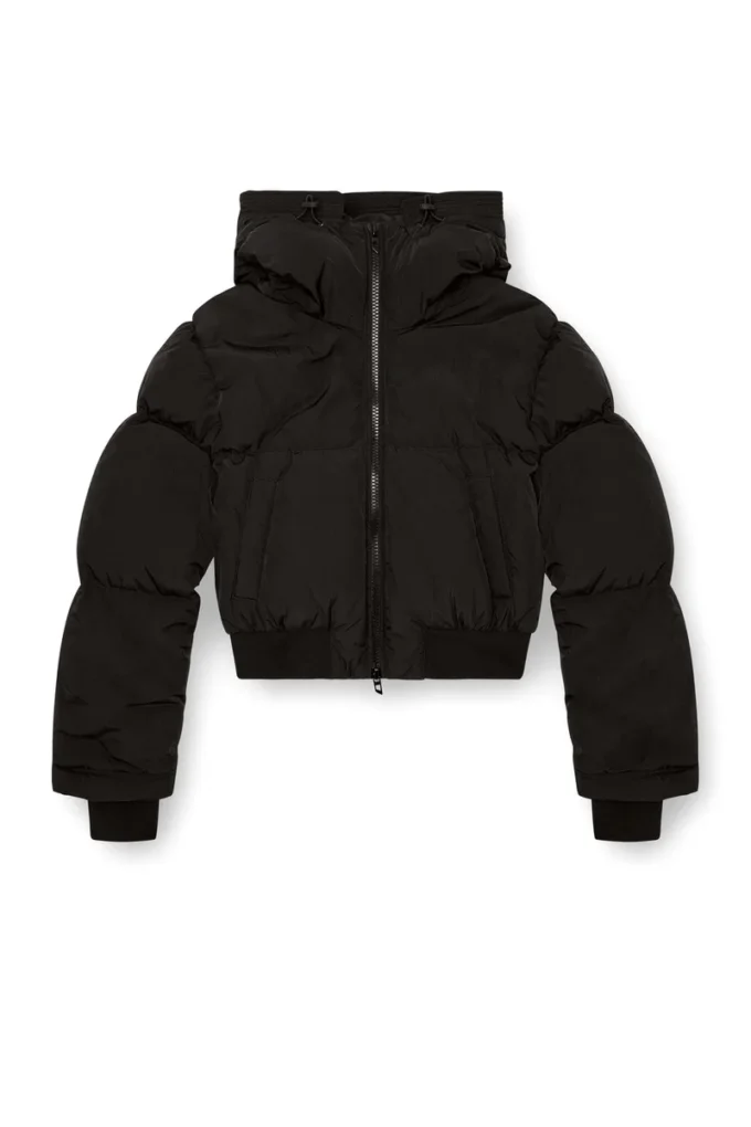 w-peyt-short-new-p1 Hooded down jacket in crinkled nylon w-peyt-short-new-p1 Hooded down jacket in crinkled nylon