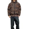 w-spider Hooded puffer jacket with spider print w-spider Hooded puffer jacket with spider print