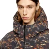 w-spider Hooded puffer jacket with spider print w-spider Hooded puffer jacket with spider print