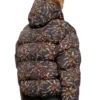 w-spider Hooded puffer jacket with spider print w-spider Hooded puffer jacket with spider print