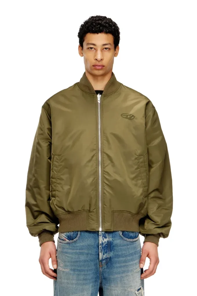 w-type-d1 Padded bomber jacket with Oval D embroidery