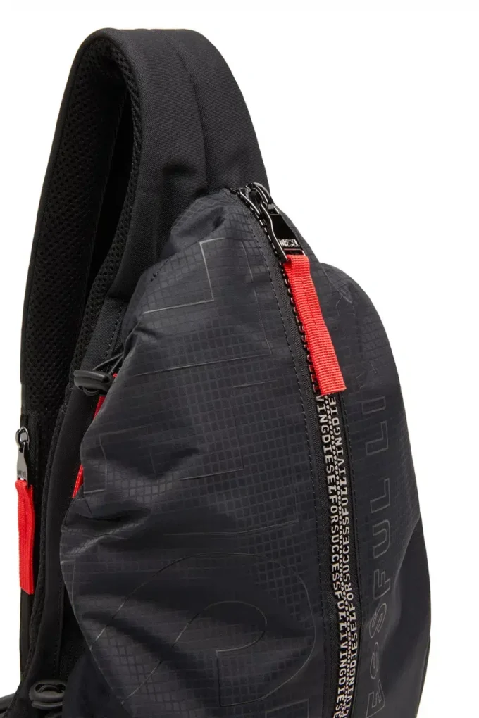 zip-d sling bag x Zip-D-Sling backpack in check-jacquard shell zip-d sling bag x Zip-D-Sling backpack in check-jacquard shell
